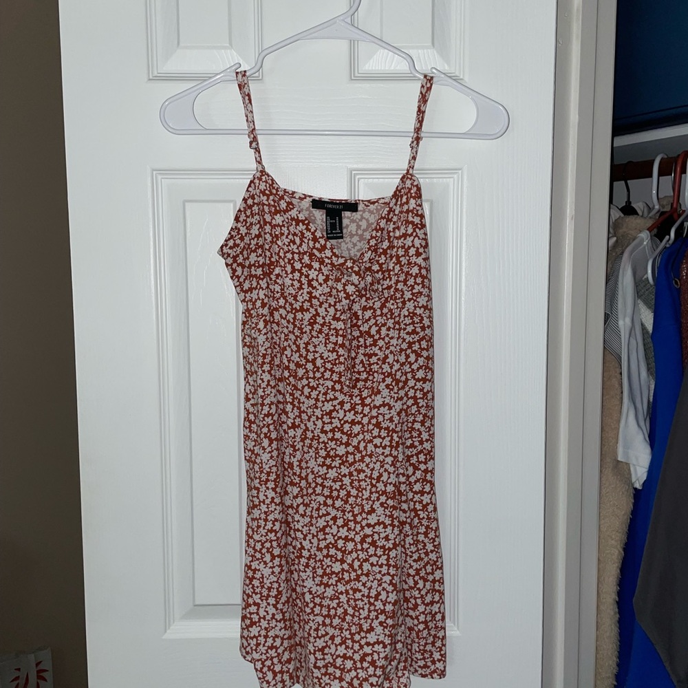 Forever 21 Rust Floral Mini Dress